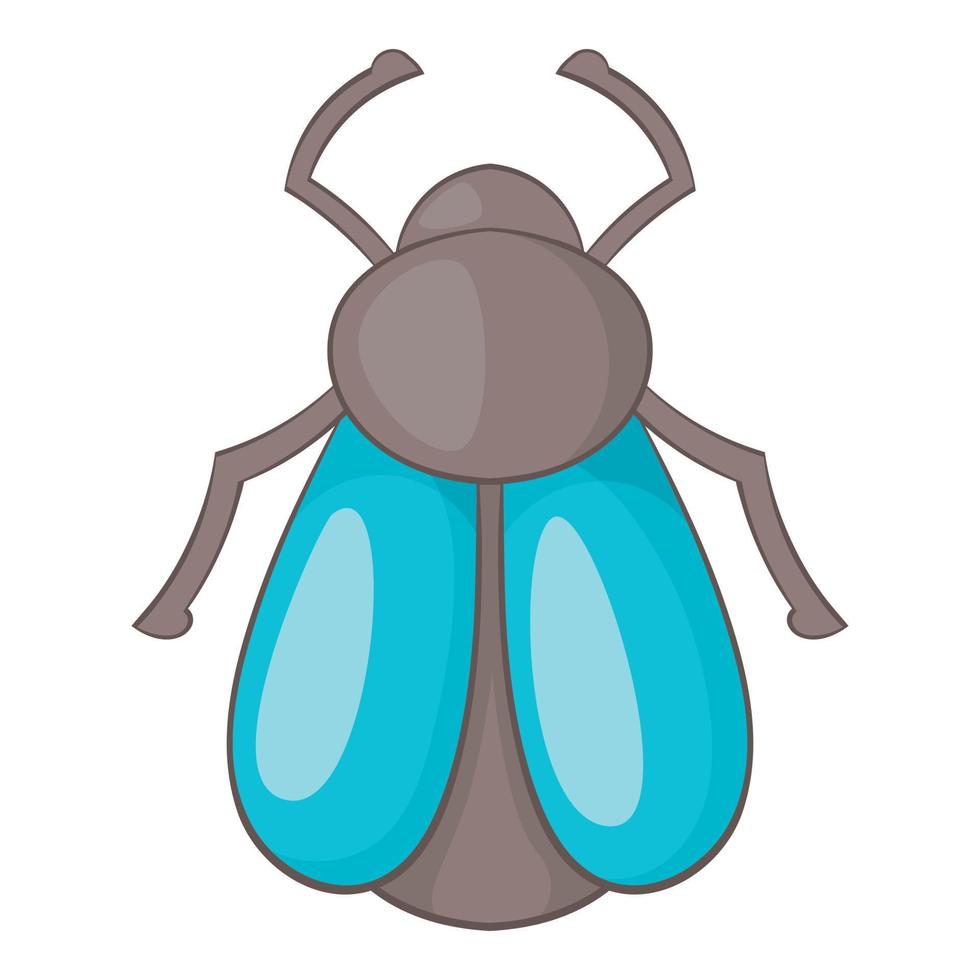 icono de mosca, estilo de dibujos animados vector