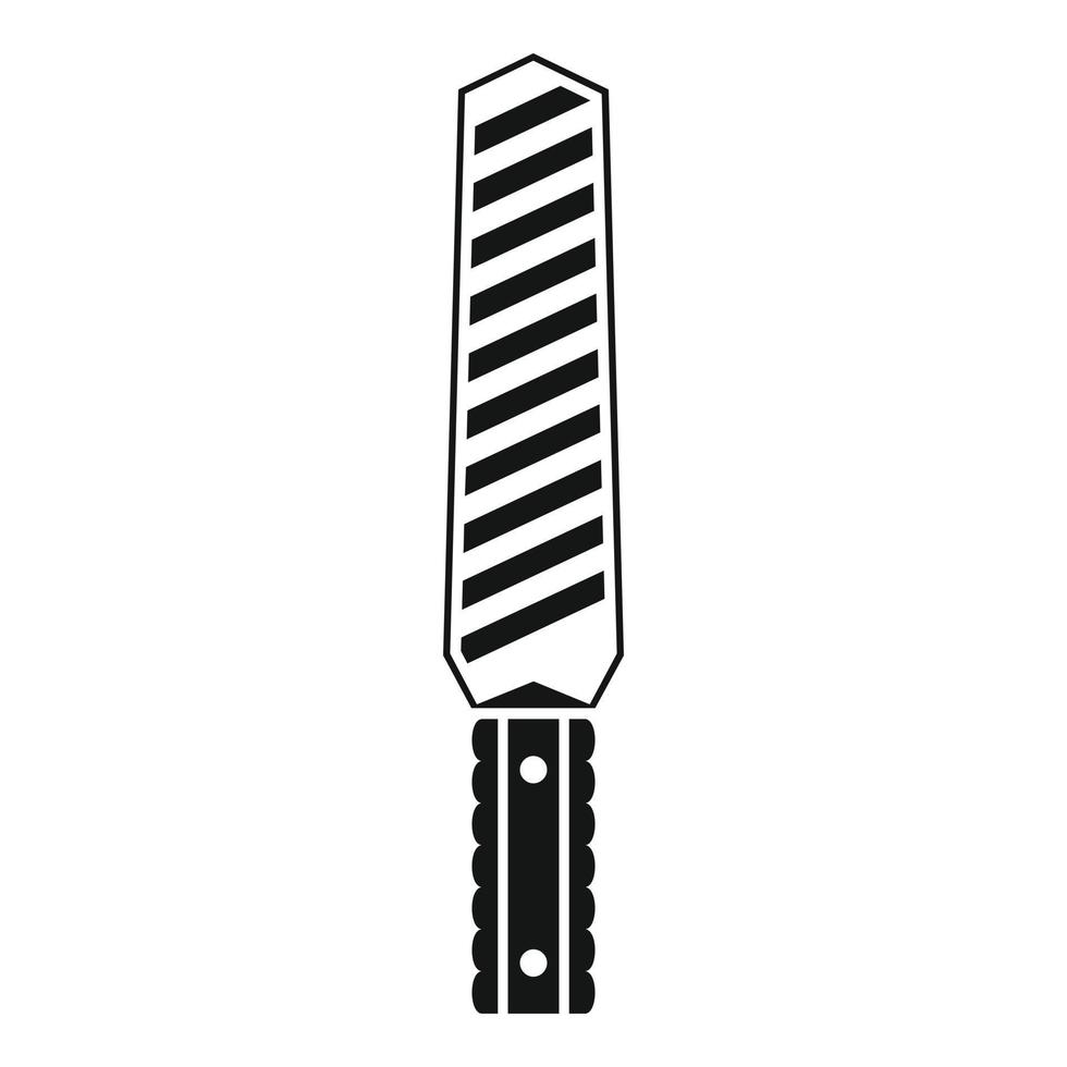 Security metal detector icon, simple style vector