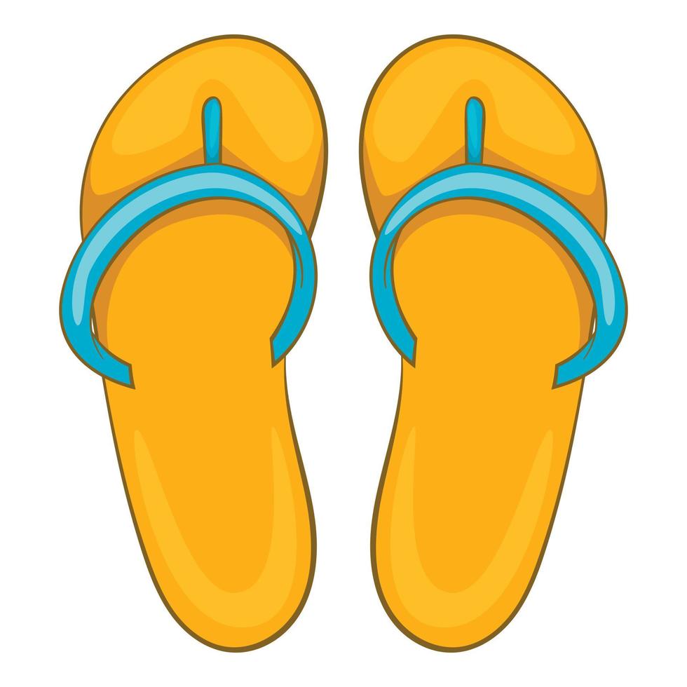 icono de zapatillas, estilo de dibujos animados vector