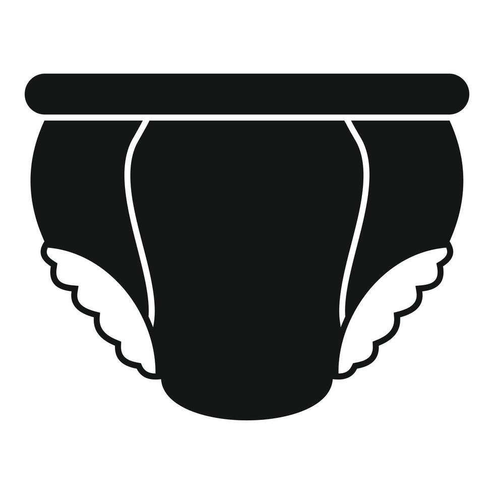 Elasticity diaper icon, simple style vector