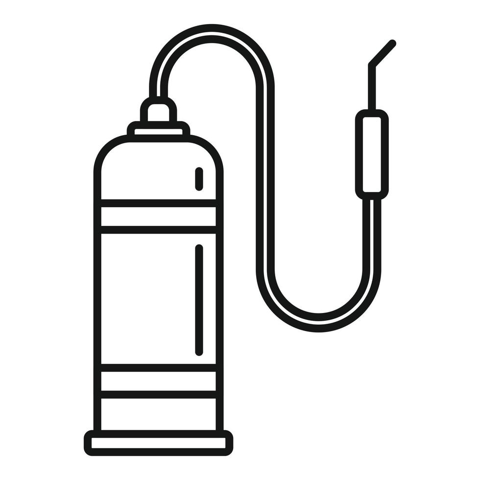 Disinfection balloon icon, outline style vector