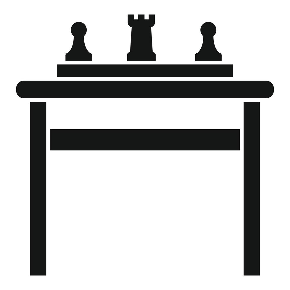 icono del juego de mesa de enfermería, estilo simple vector