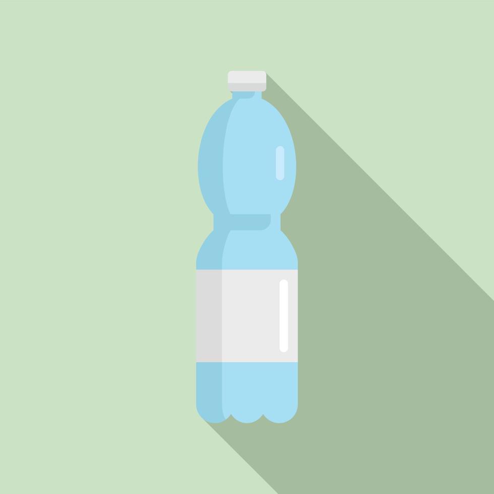 icono de botella de agua, tipo plano vector