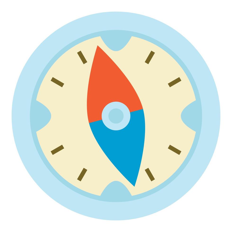 Compass icon, cartoon style vector