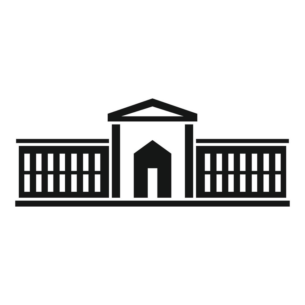 icono de estado del parlamento, estilo simple vector