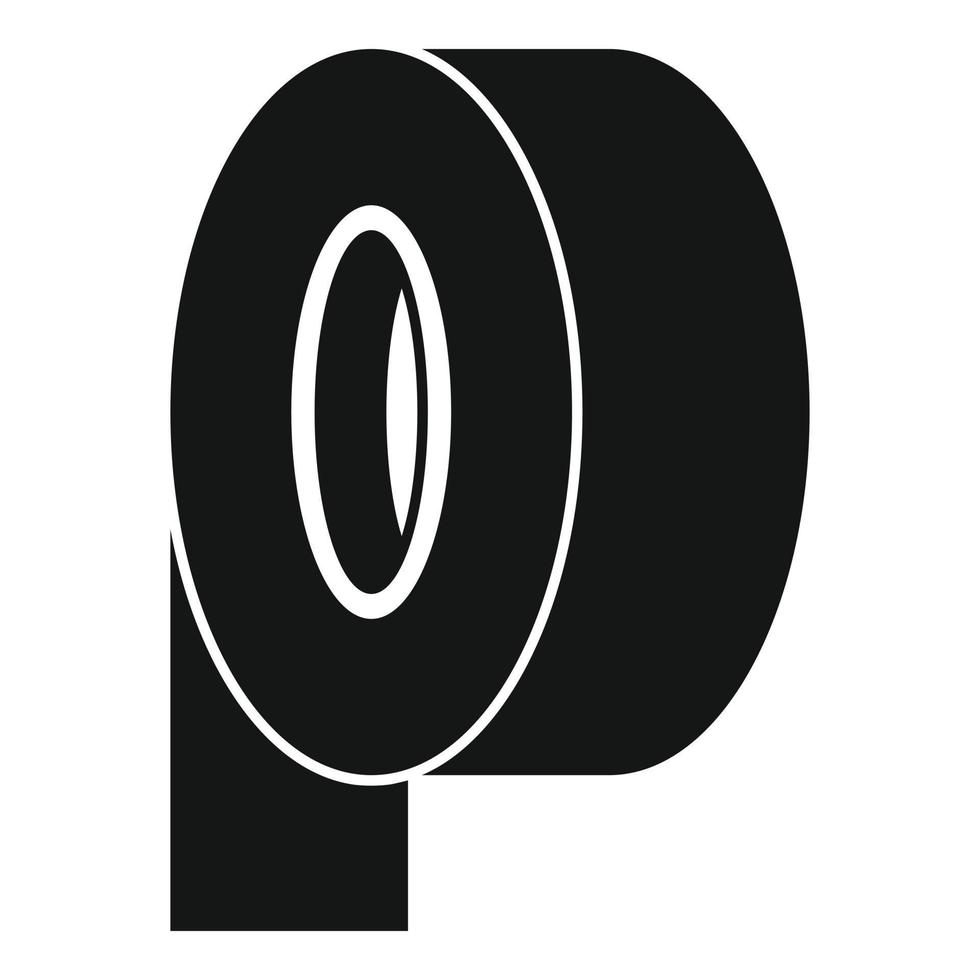 Paper tape scotch icon, simple style vector
