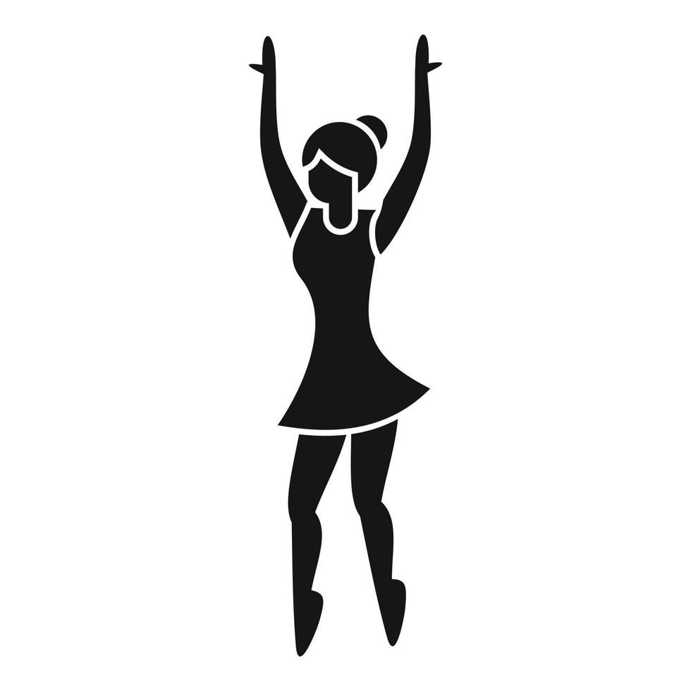 Ballerina icon simple vector. Ballet girl vector