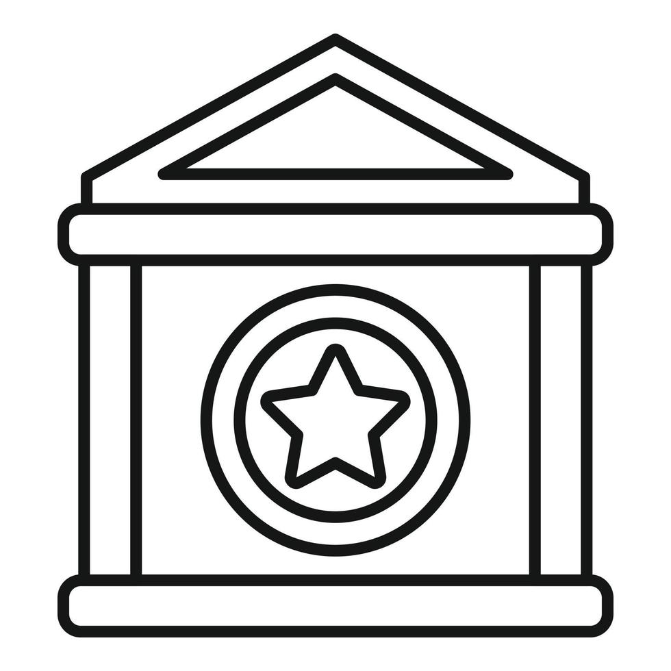 Token bank icon outline vector. Money blockchain vector