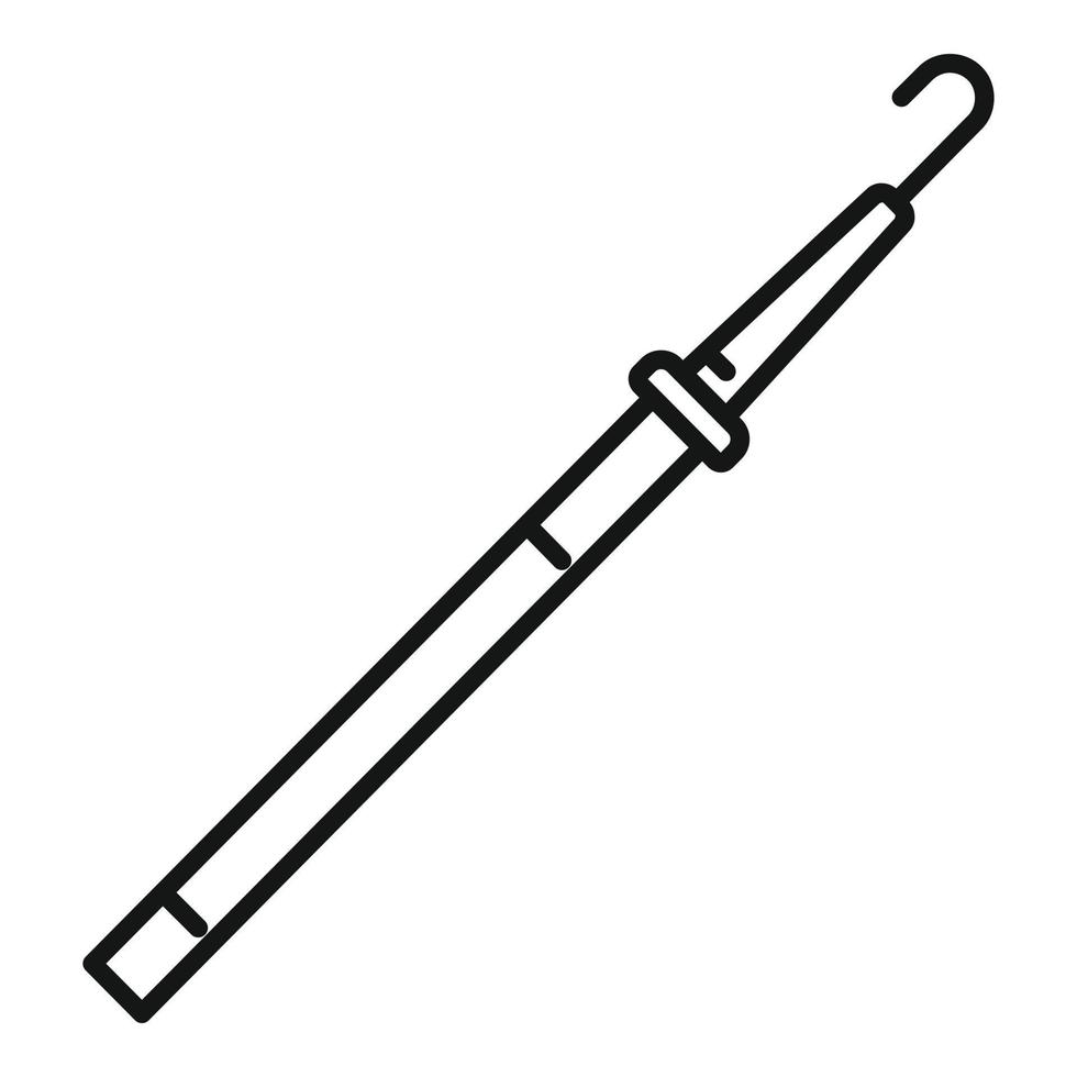 Urinary catheter icon, outline style vector