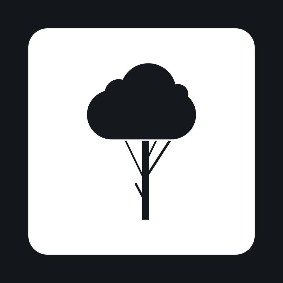 Tree icon in simple style vector