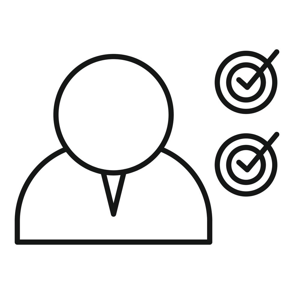 Modern personal traits icon, outline style vector