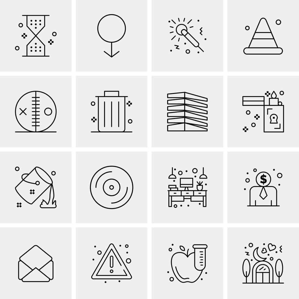 16 Business Universal Icons Vector Creative Icon Illustration to use in web and Mobile Related project