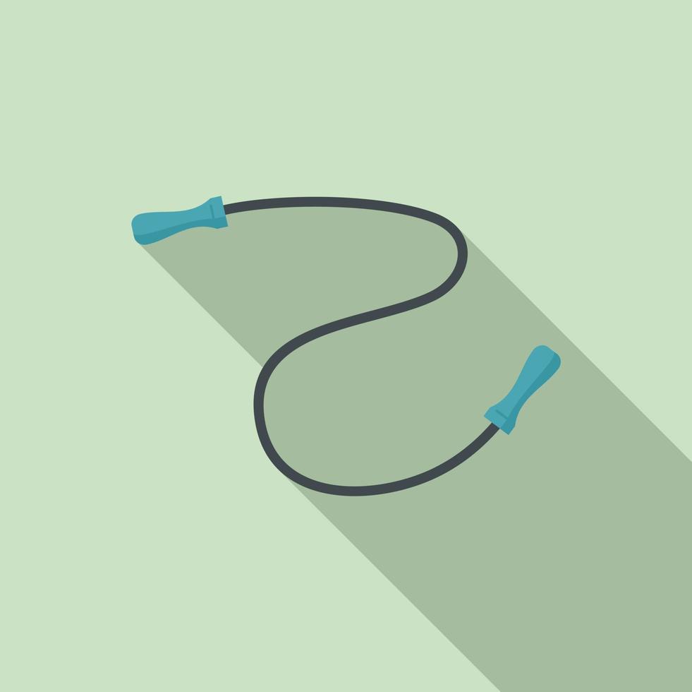 Jump rope icon, flat style vector