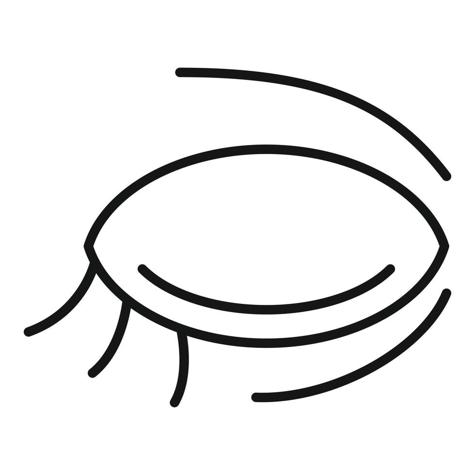 Eye skin lifting icon, outline style vector