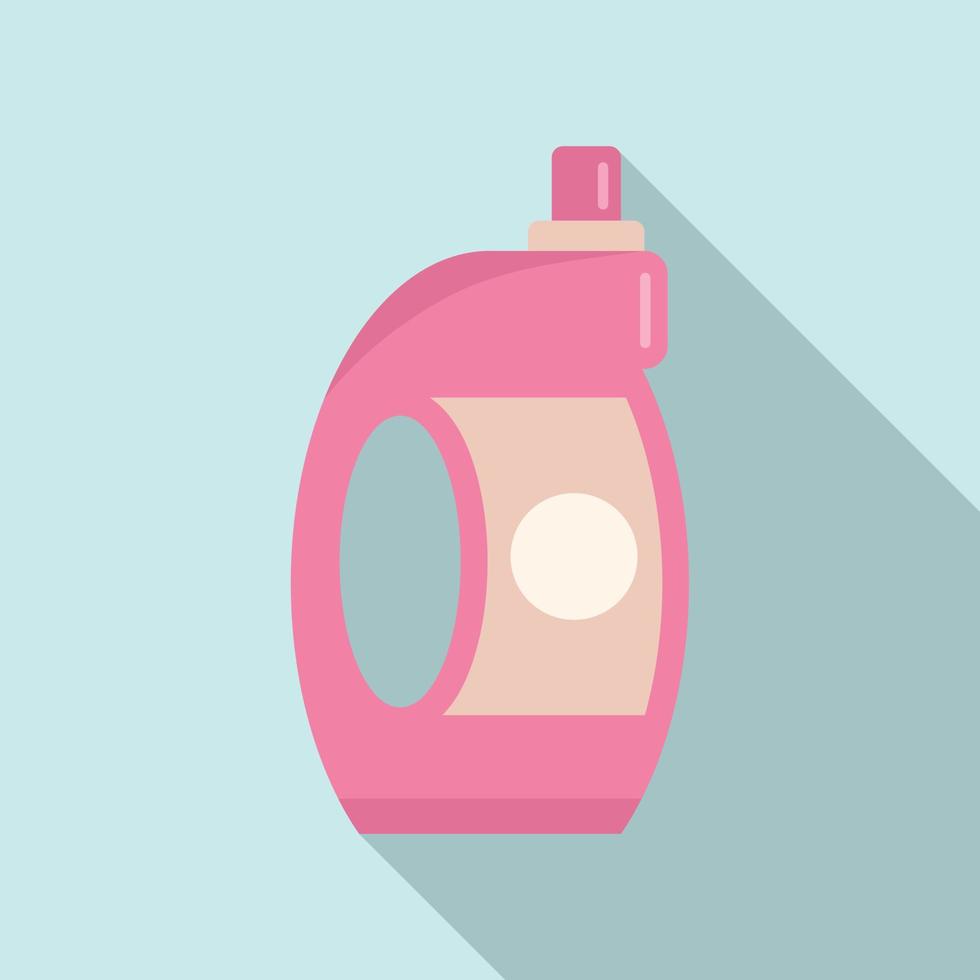Softener bottle icon, flat style vector