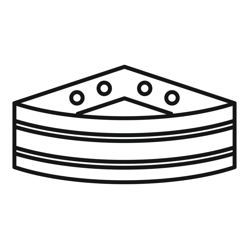 Bathroom jacuzzi icon, outline style vector