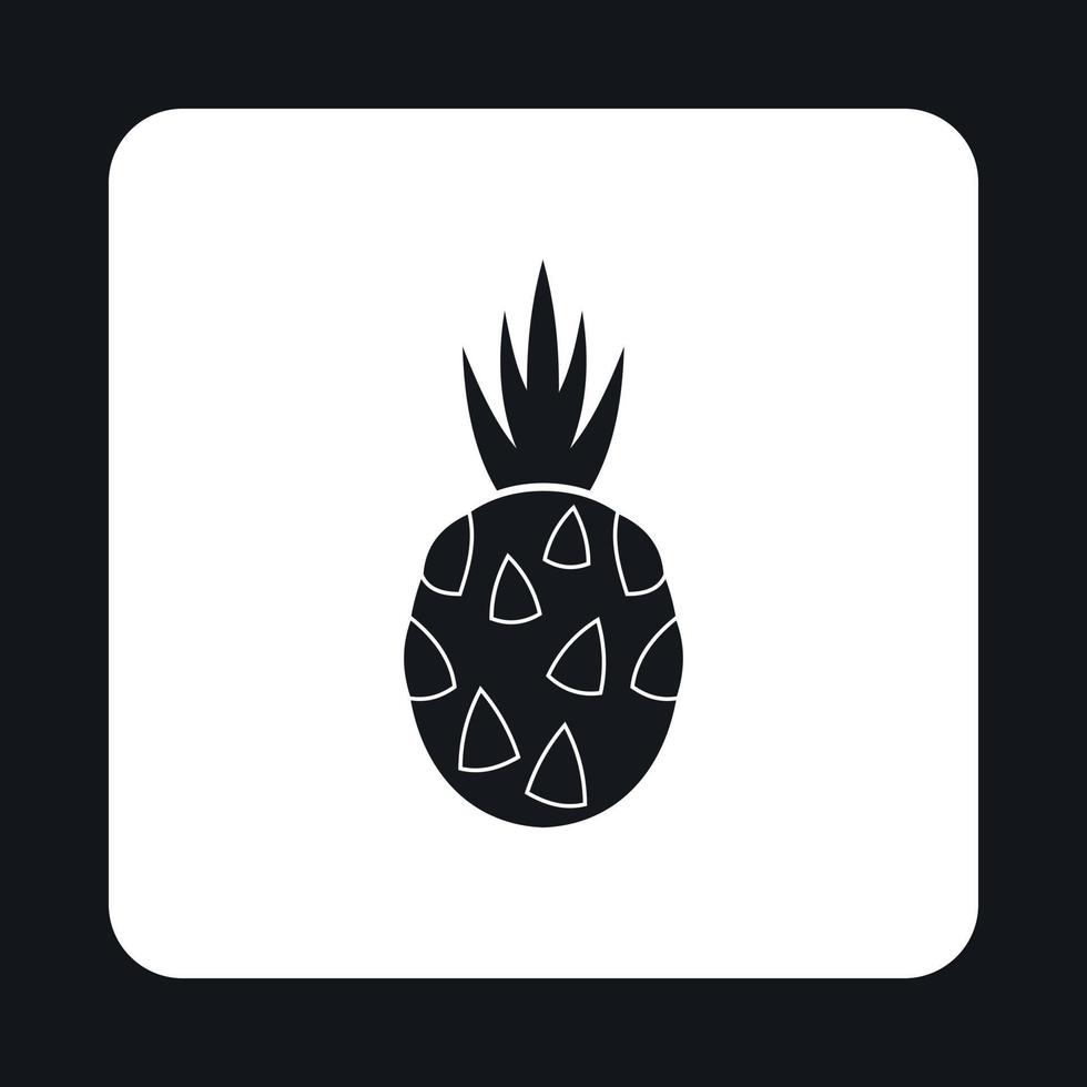 icono de fruta de dragón, estilo simple vector