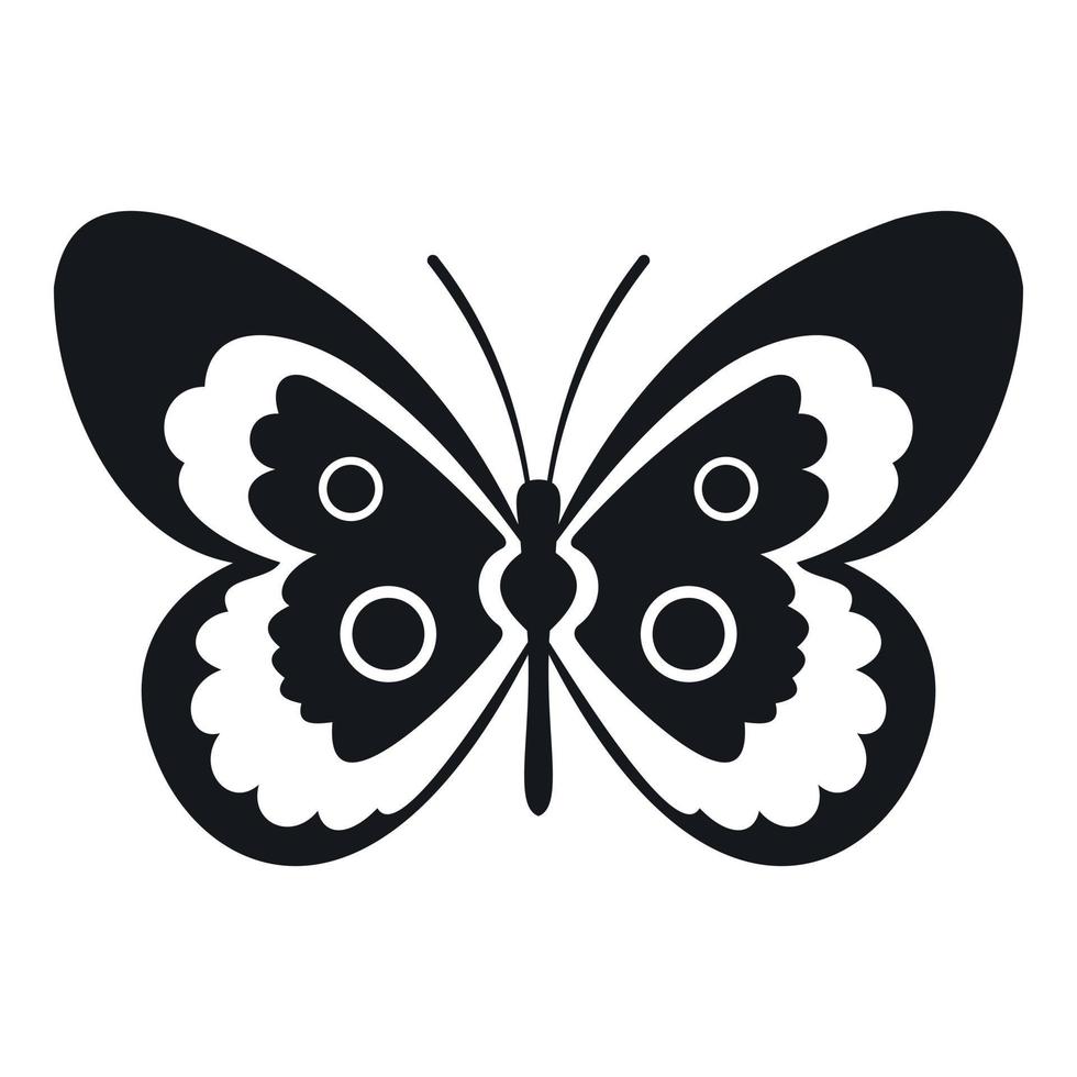 Butterfly icon, simple style vector