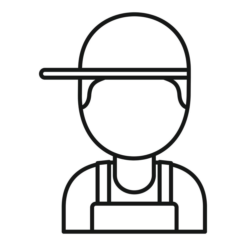 Auto mechanic icon, outline style vector