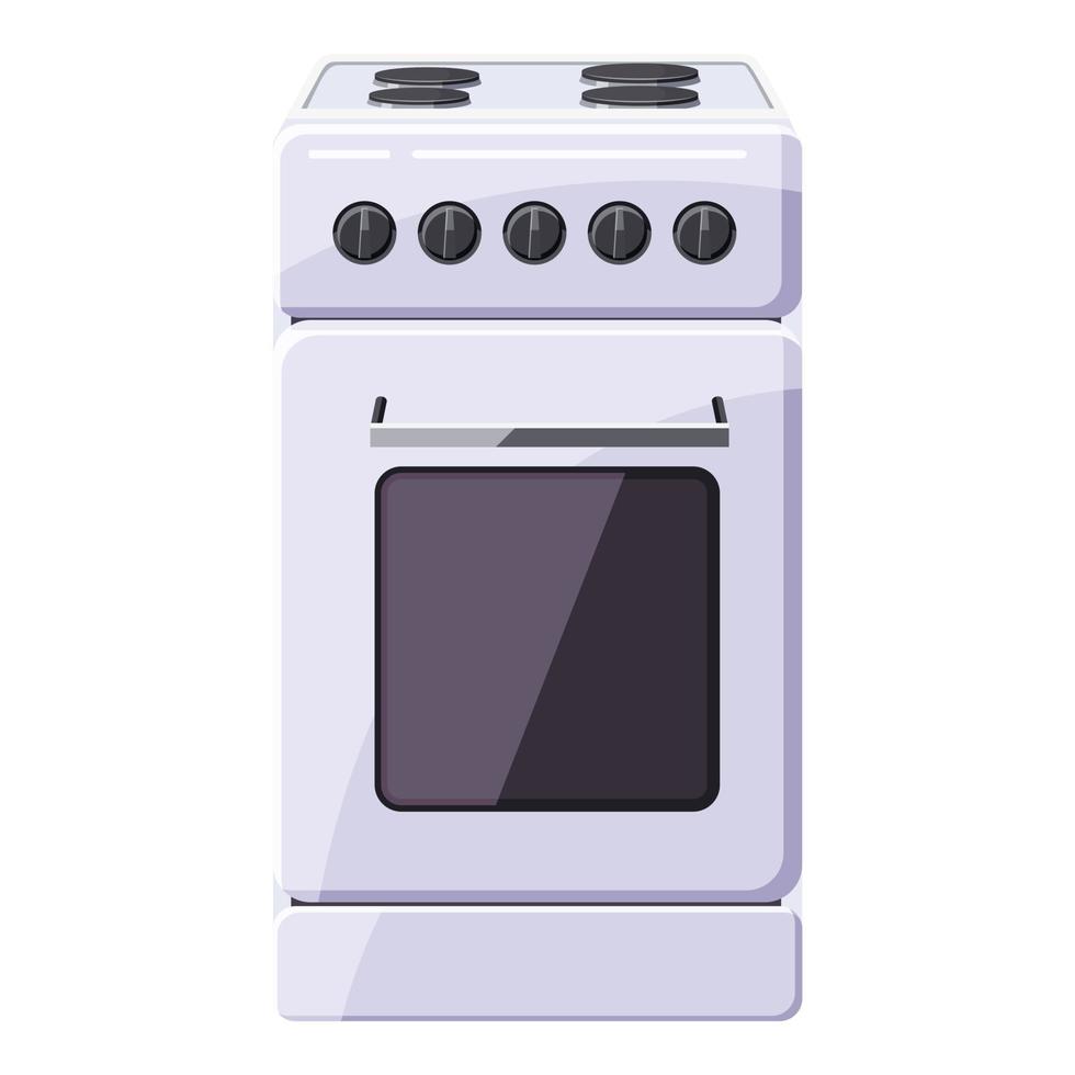 Stove for cooking icon, cartoon style vector
