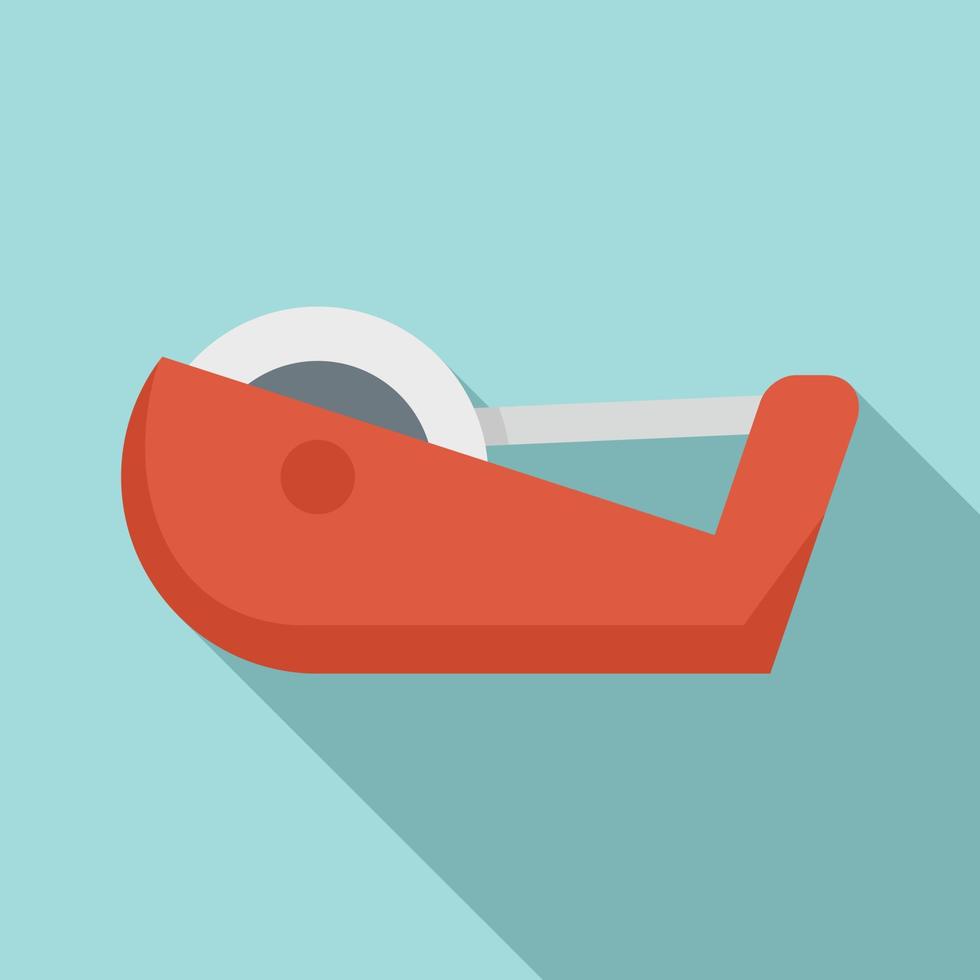 School tape icon, flat style vector