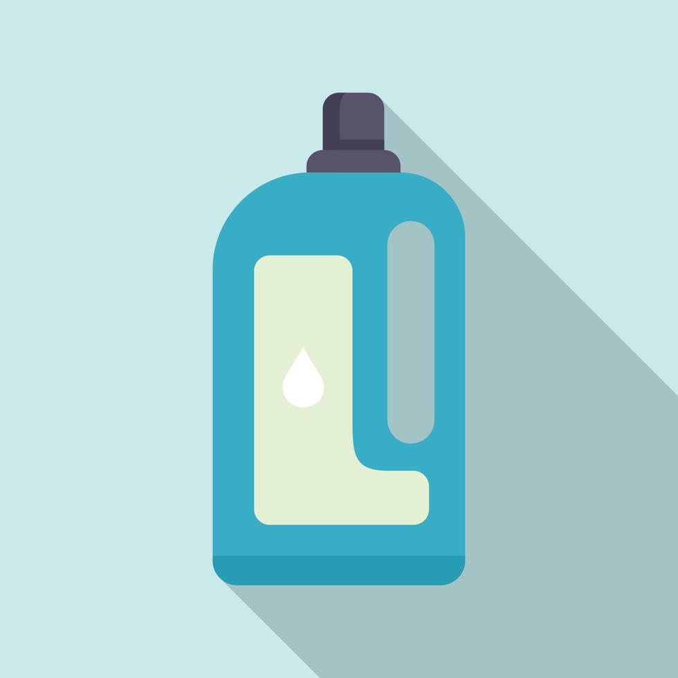 Softener clean bottle icon, flat style vector