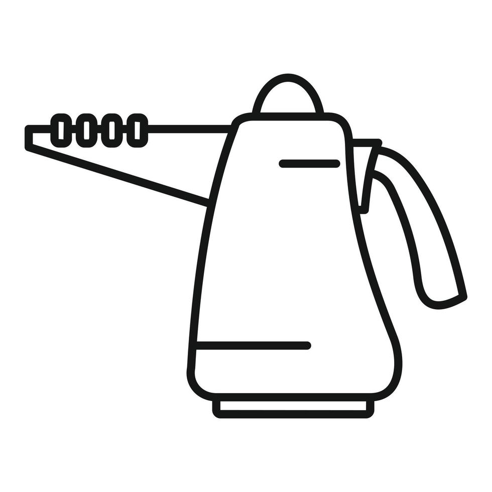 Furniture steam cleaner icon, outline style vector