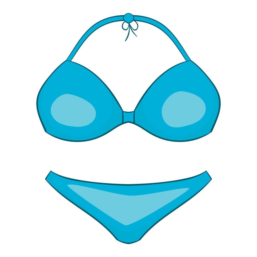 Bikini icon, cartoon style vector