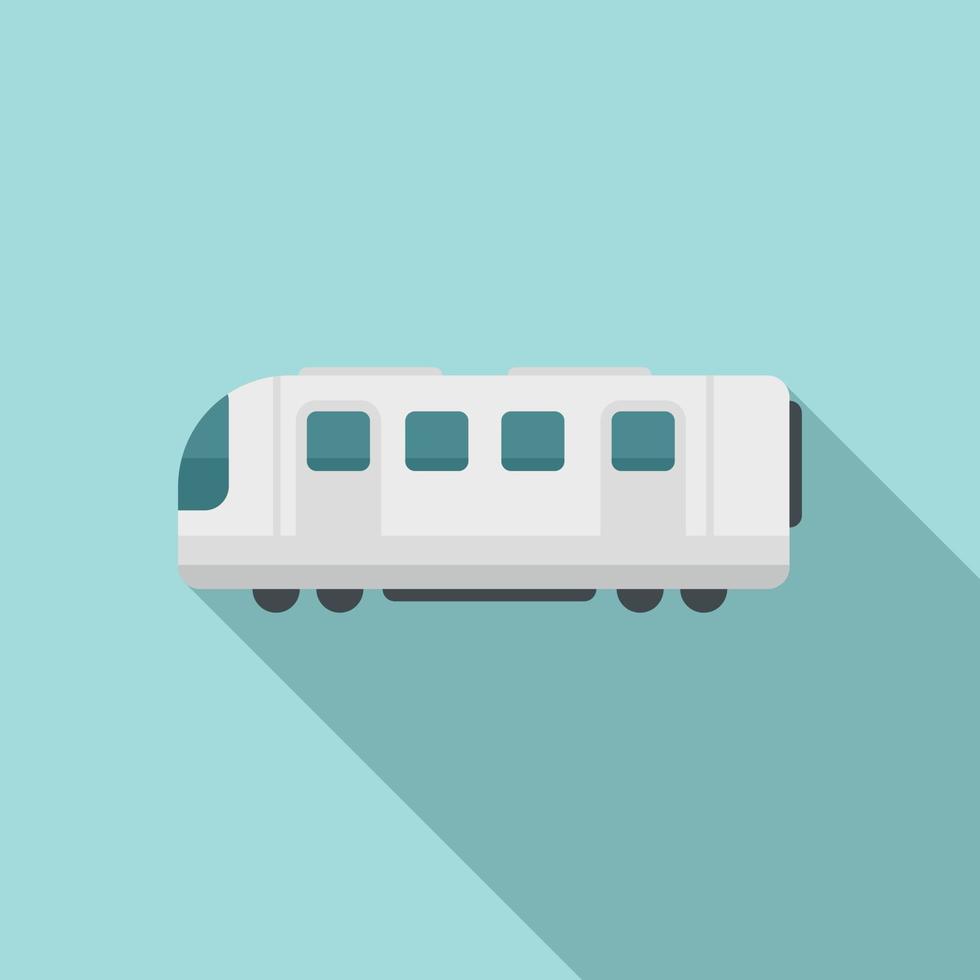 icono de transporte de tren eléctrico, estilo plano vector