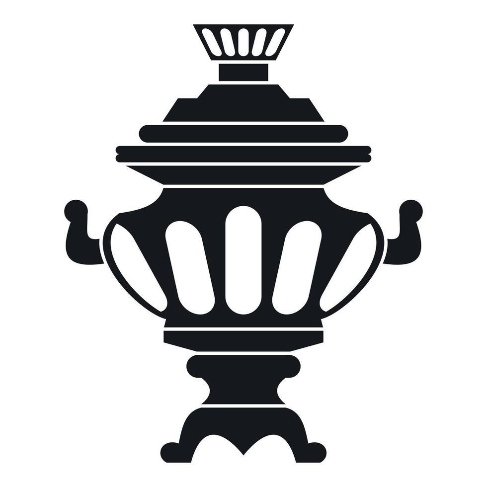 icono de samovar de té ruso, estilo simple vector