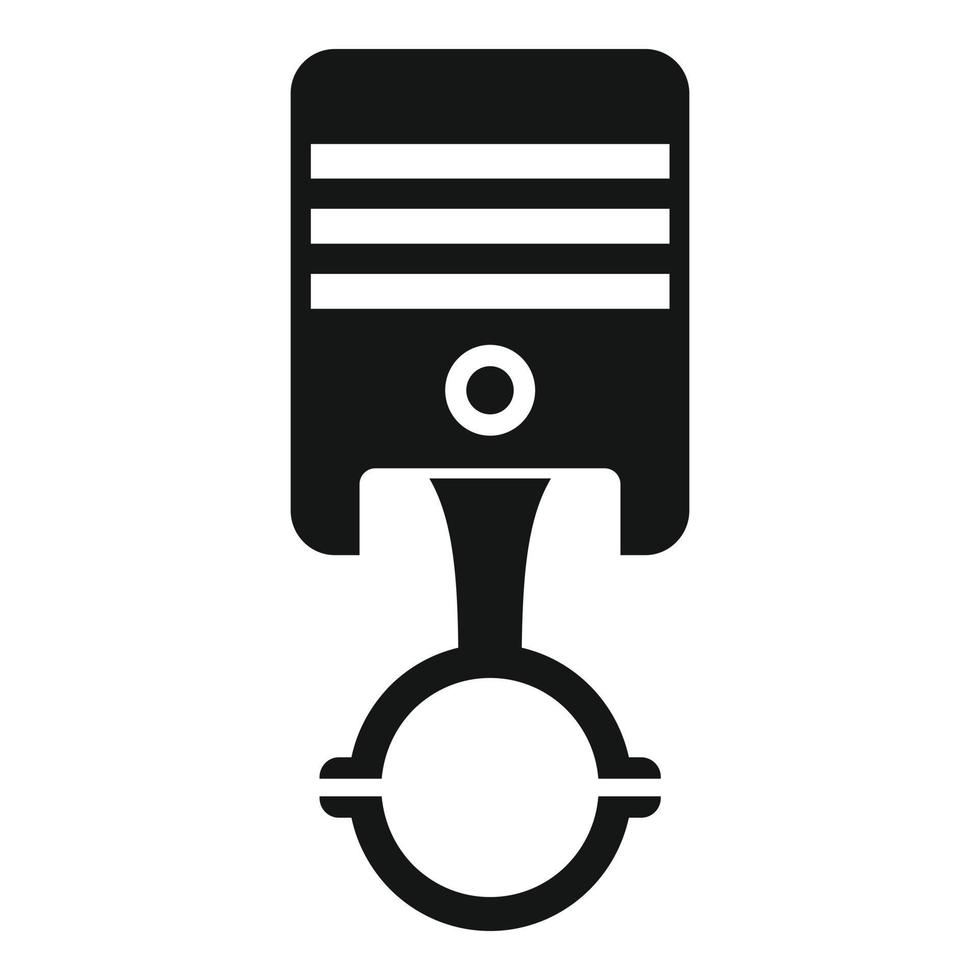 Auto piston icon, simple style vector