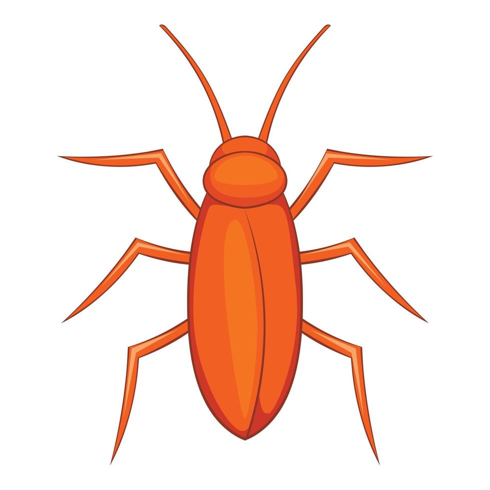 icono de cucaracha, estilo de dibujos animados vector