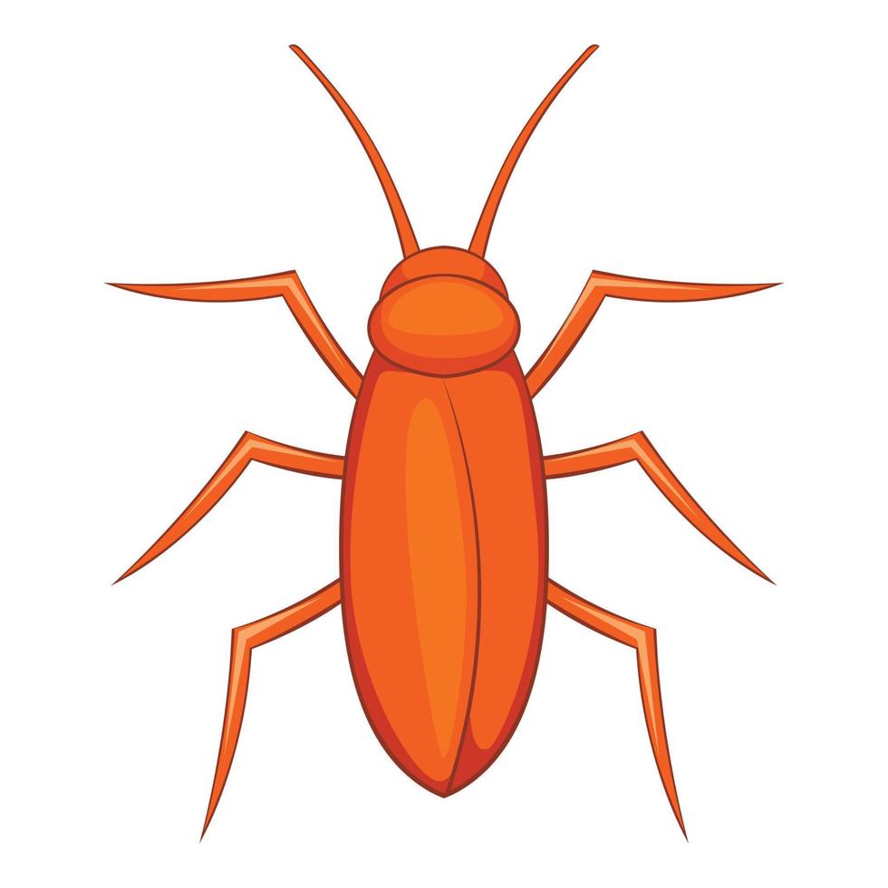 Cockroach icon, cartoon style vector