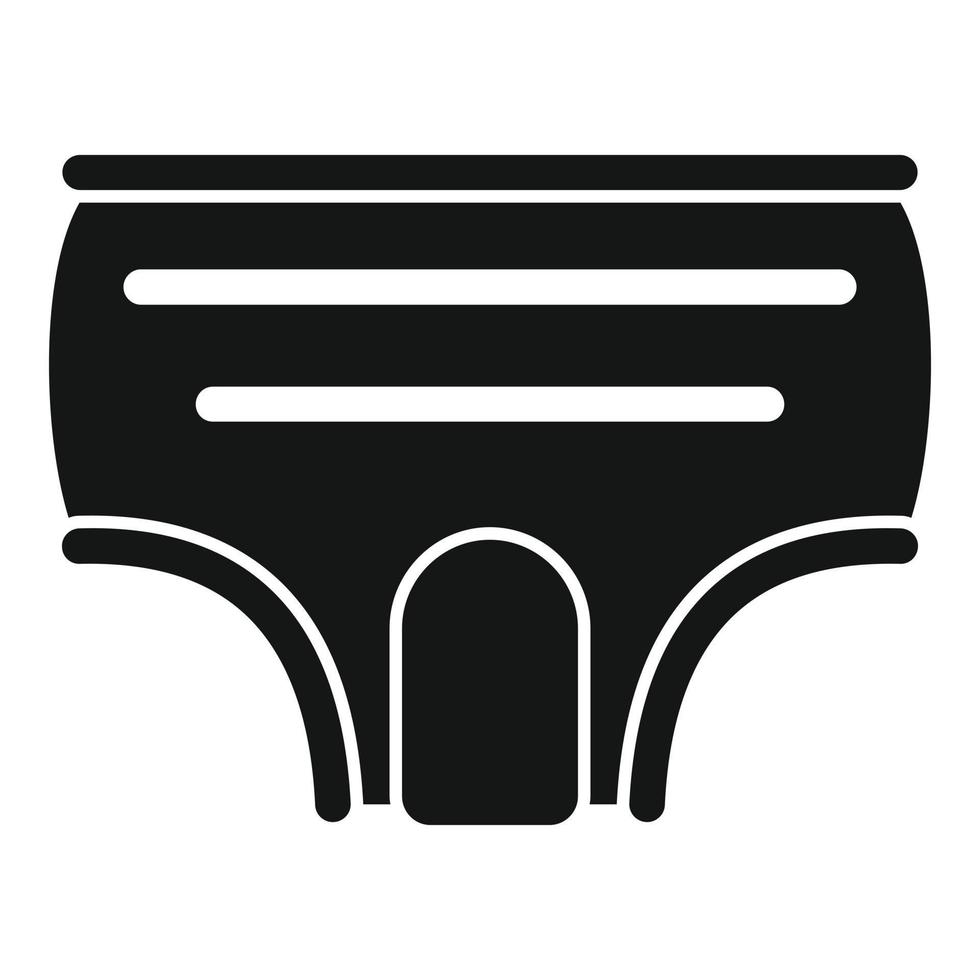 Safety diaper icon, simple style vector