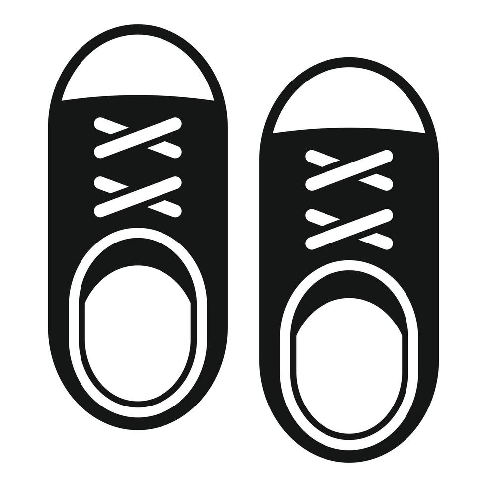 Running shoes icon, simple style vector