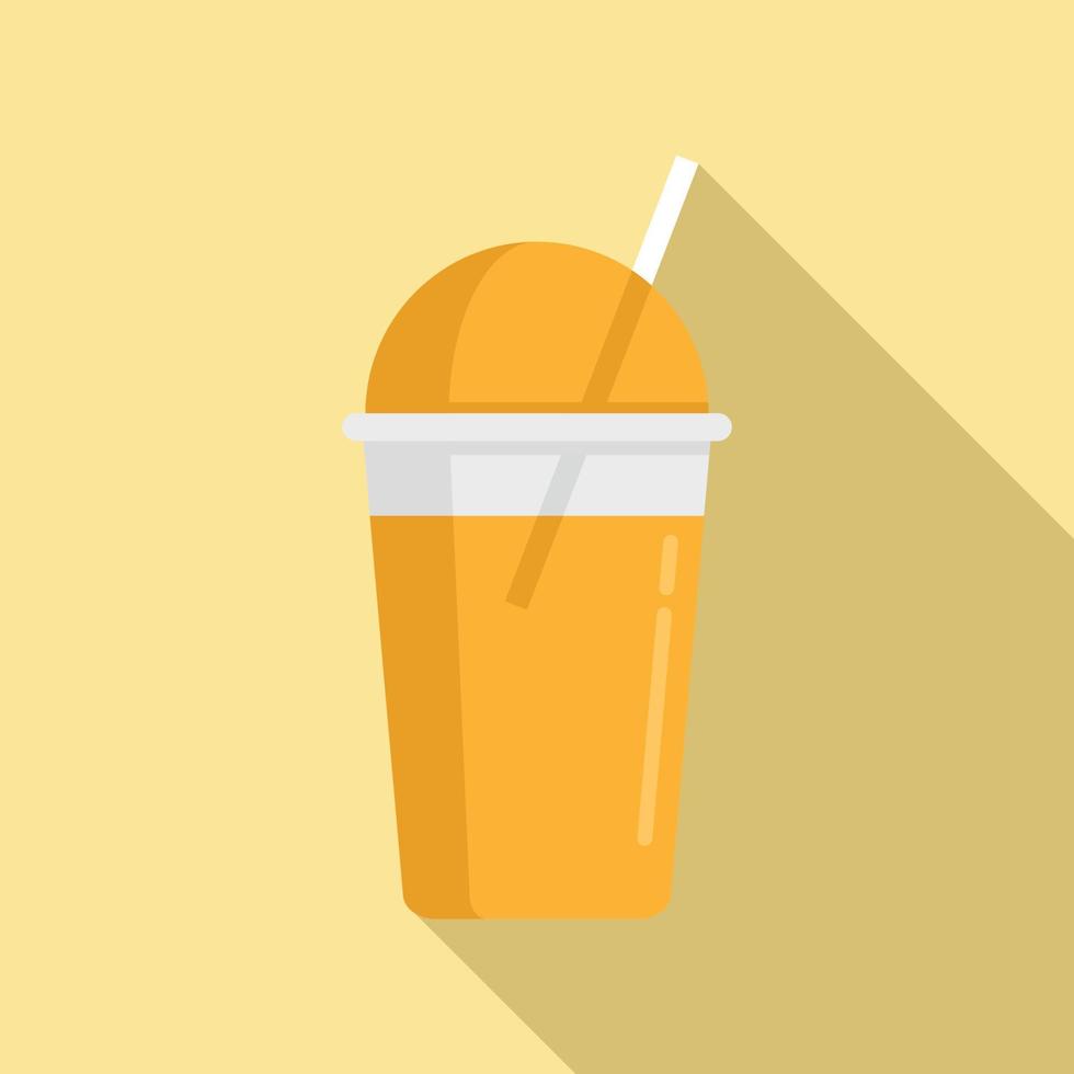 Multifruit fresh juice icon, flat style vector