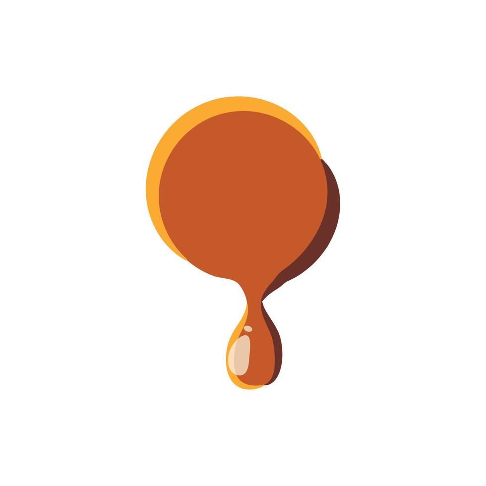 Point from caramel icon vector