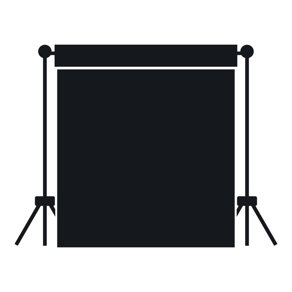 Studio backdrop icon, simple style vector