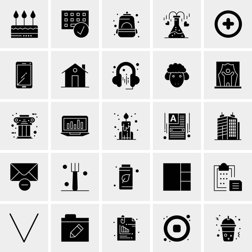 25 Universal Business Icons Vector Creative Icon Illustration to use in web and Mobile Related project