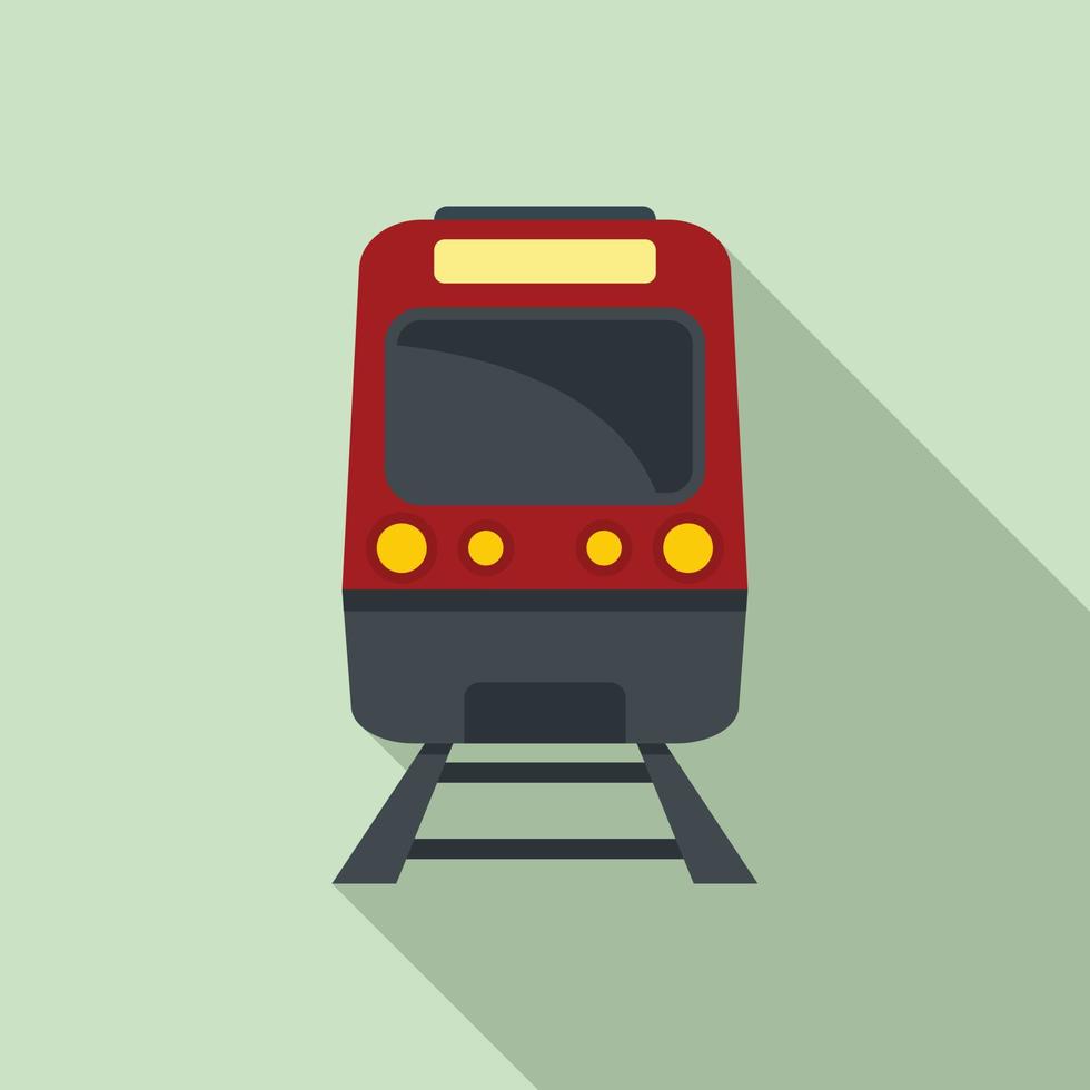 icono de tren subterráneo, estilo plano vector