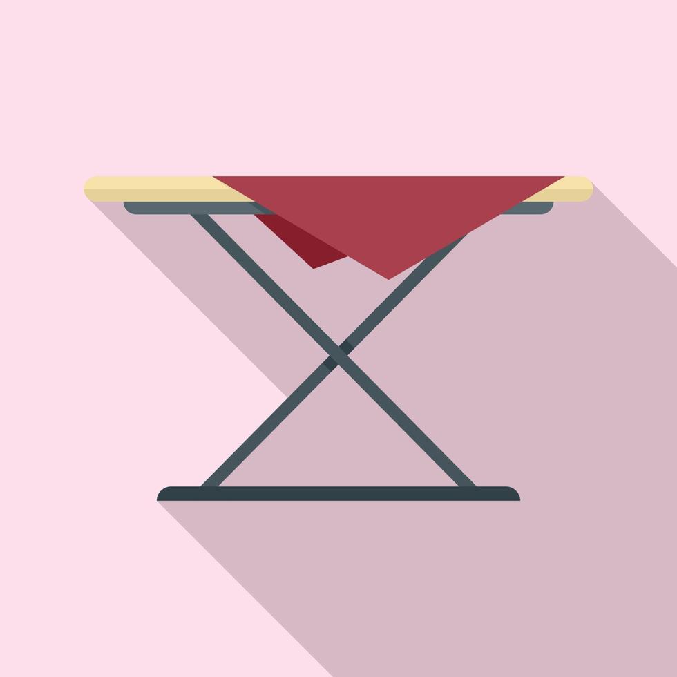 Clothes ironing icon, flat style vector