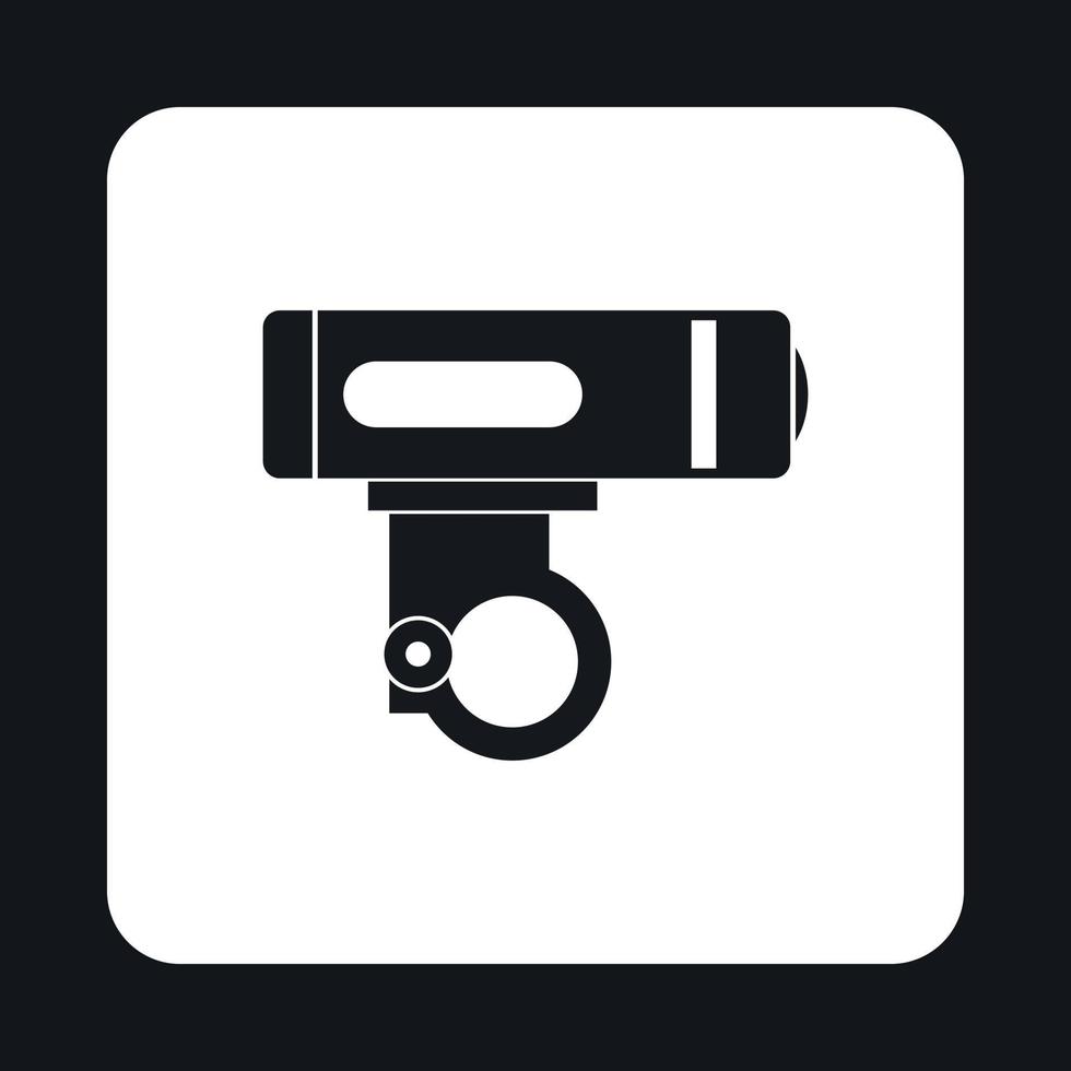 Bike light icon, simple style vector