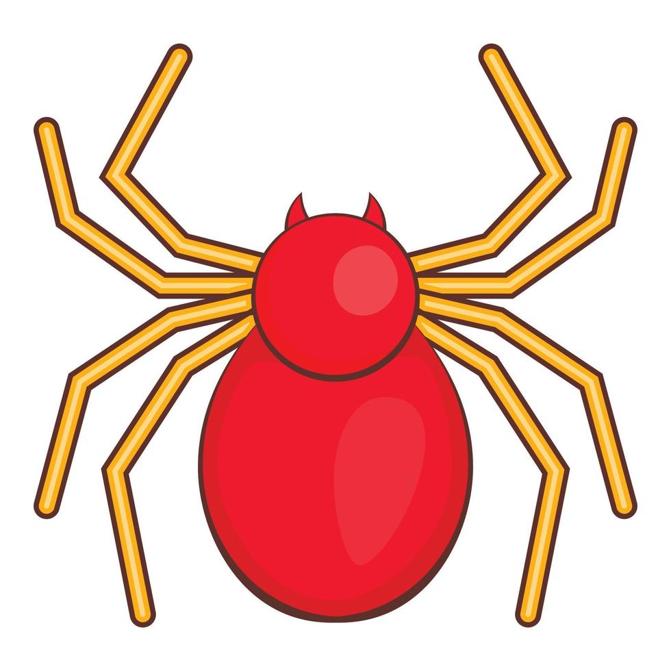 Computer bug icon, cartoon style vector