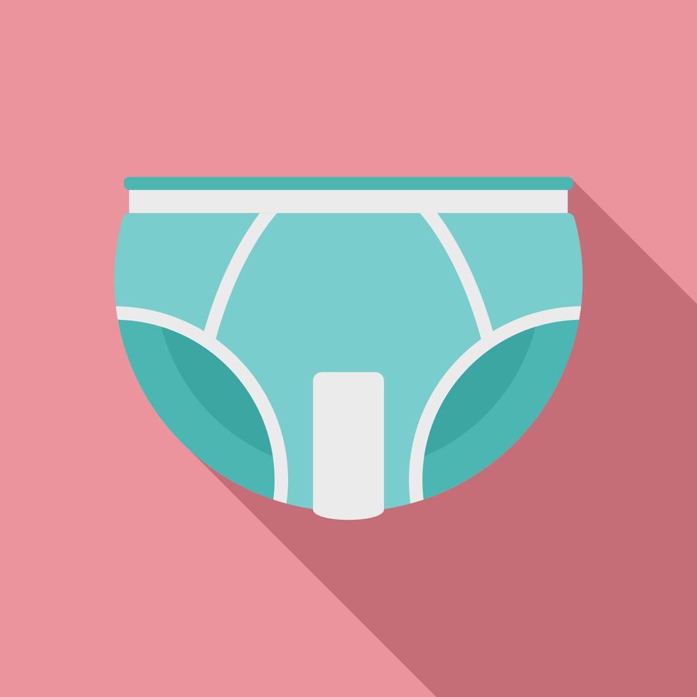 Cleanliness diaper icon, flat style vector
