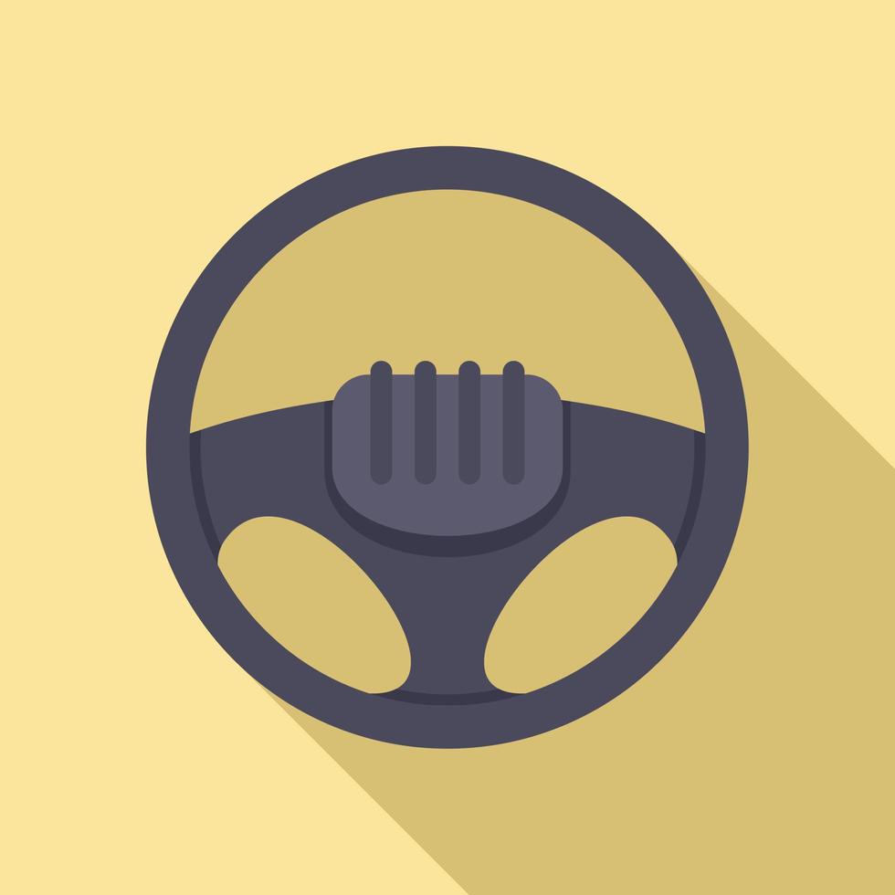 icono de detalle del volante, estilo plano vector