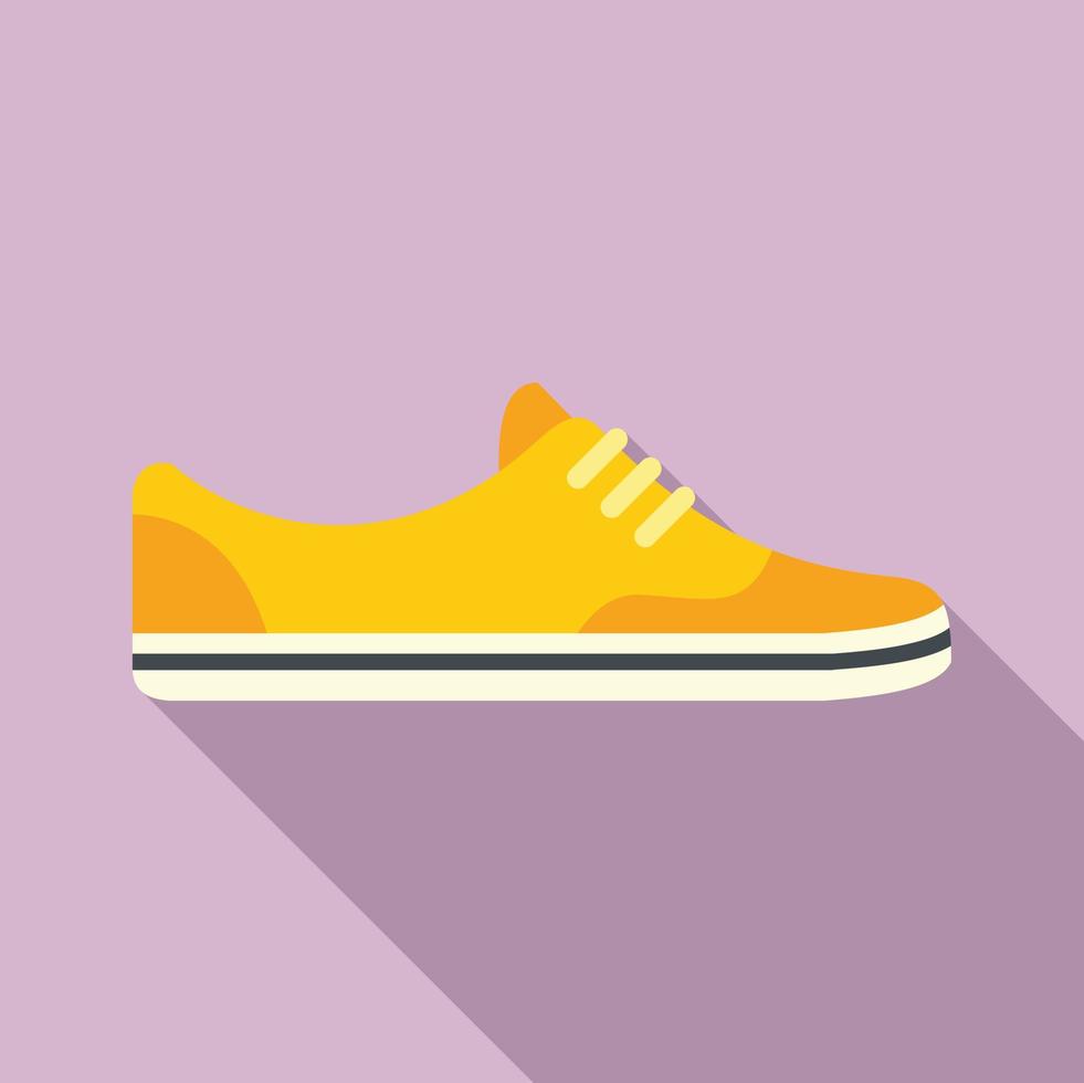 icono de zapatos ligeros para correr, estilo plano vector