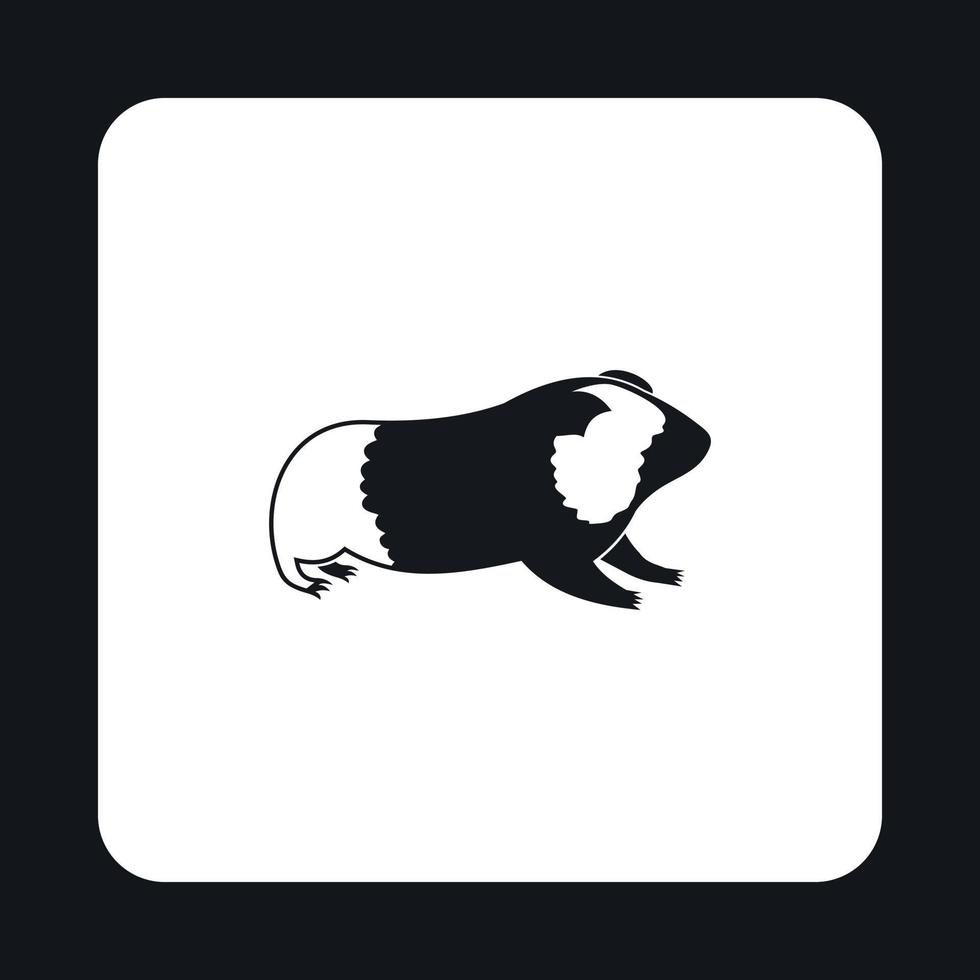 Hamster icon, simple style vector