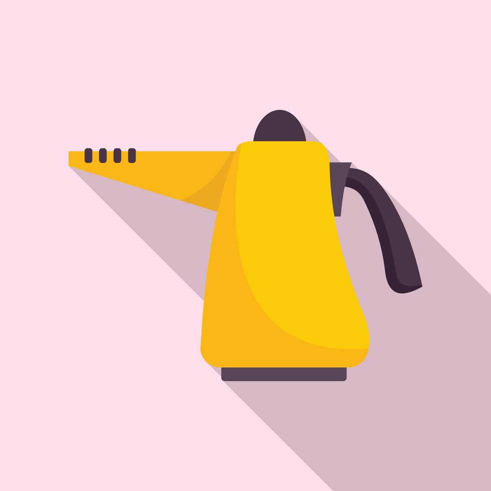 Furniture steam cleaner icon, flat style vector