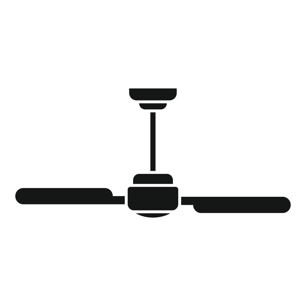 Room ventilation fan icon, simple style vector