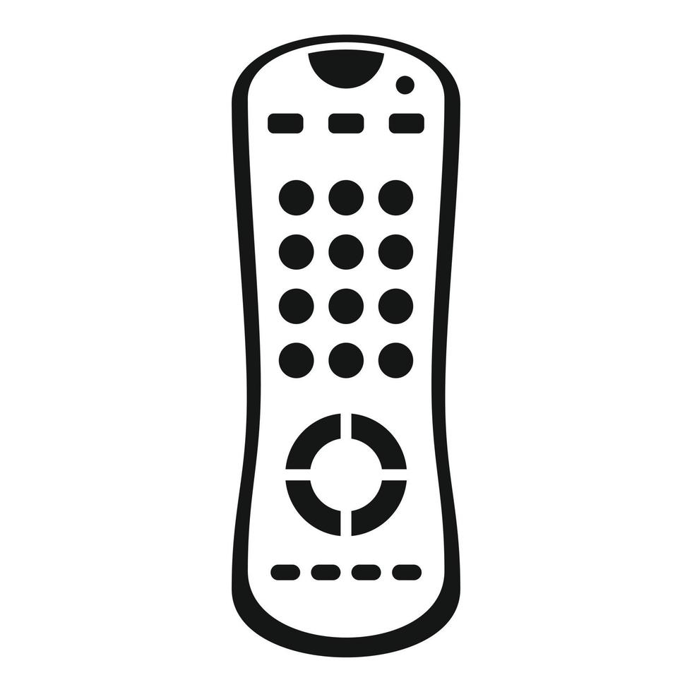 Tv remote control icon, simple style vector